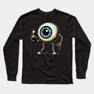 Caffeinated Eyeball Long Sleeve T-Shirt